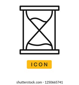 Hourglass vector icon