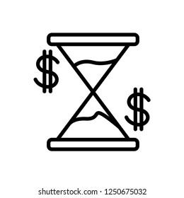 Hourglass vector icon