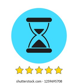Hourglass vector icon