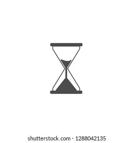 Hourglass vector icon. 