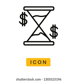 Hourglass vector icon
