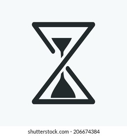 Hourglass vector icon