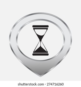 Hourglass vector icon 