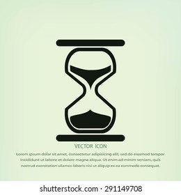 hourglass vector icon