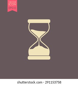 Hourglass vector icon.