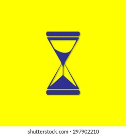 Hourglass vector icon 