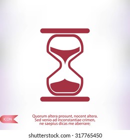 hourglass vector icon