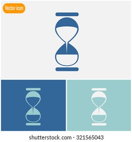 Hourglass vector icon.