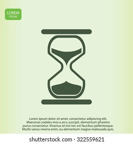 hourglass vector icon