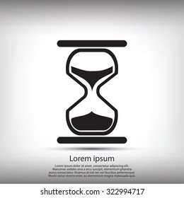 hourglass vector icon