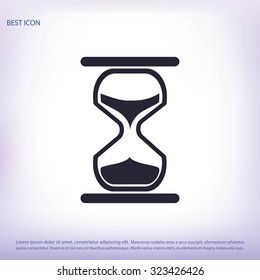 hourglass vector icon
