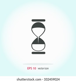 Hourglass vector icon.
