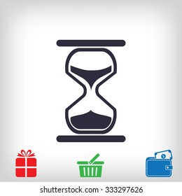 hourglass vector icon
