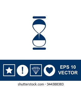 Hourglass vector icon.