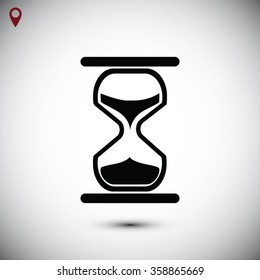 hourglass vector icon