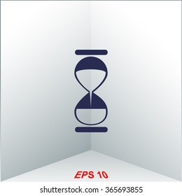 Hourglass vector icon.