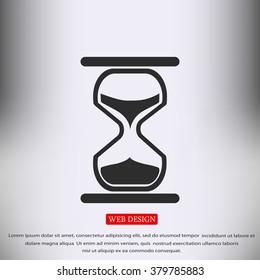 hourglass vector icon