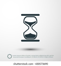hourglass vector icon