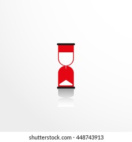 Hourglass. Vector icon.