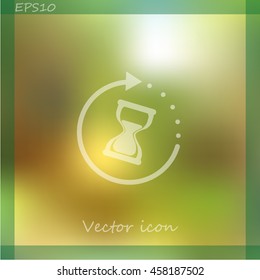 Hourglass vector icon