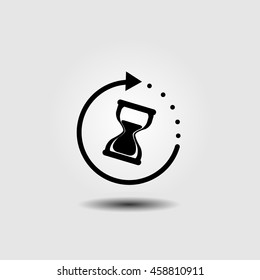 Hourglass vector icon
