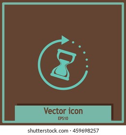 Hourglass vector icon