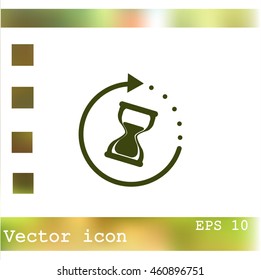 Hourglass vector icon