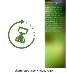 Hourglass vector icon