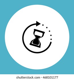 Hourglass vector icon