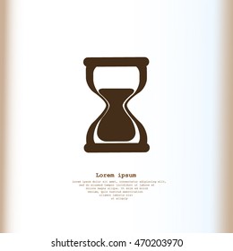 Hourglass vector icon
