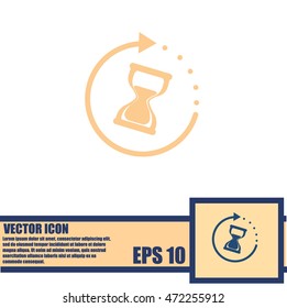 Hourglass vector icon