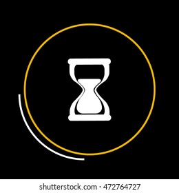 Hourglass vector icon