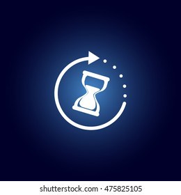 Hourglass vector icon