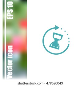 Hourglass vector icon