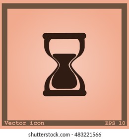 Hourglass vector icon