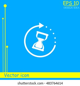 Hourglass vector icon