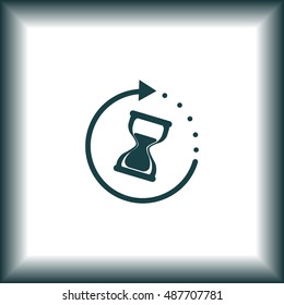 Hourglass vector icon