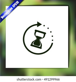 Hourglass vector icon