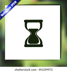 Hourglass vector icon