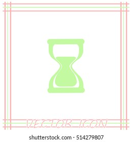 Hourglass vector icon