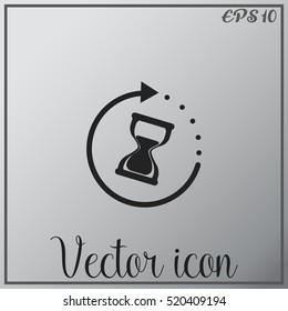 Hourglass vector icon
