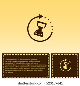 Hourglass vector icon