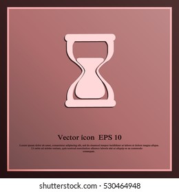 Hourglass vector icon