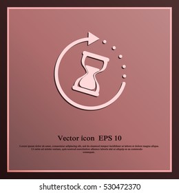 Hourglass vector icon