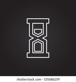 hourglass vector icon