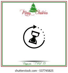 Hourglass vector icon