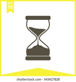 Hourglass vector icon.