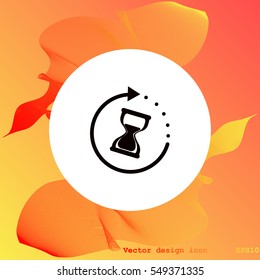 Hourglass vector icon