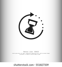 Hourglass vector icon