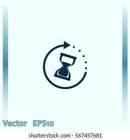 Hourglass vector icon